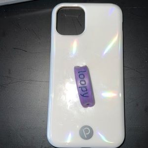 iPhone 11 Pro Opal Loopy Case with Purple Marble Loop